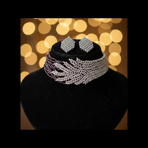 Indian_Set_Radiant_White_Stone_&_Purple_Bead_Choker_Jewellery_Set