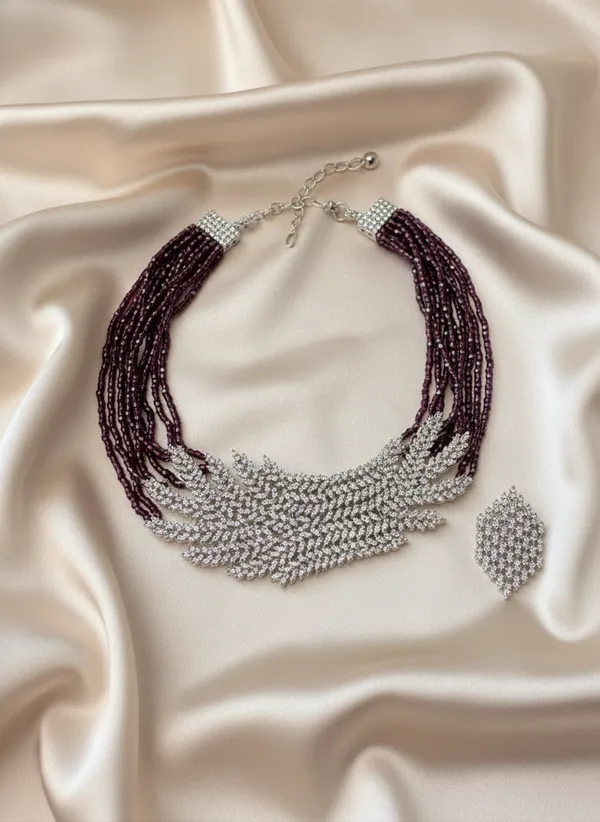 Indian_Set_Radiant_White_Stone_&_Purple_Bead_Choker_Jewellery_Set