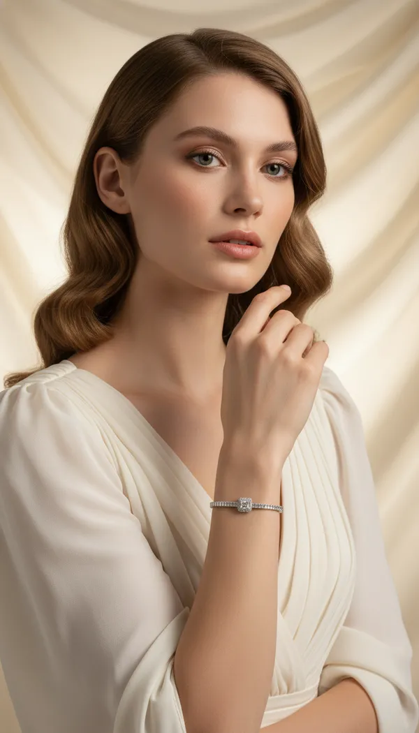 Elegant_Radiant-Cut_Solitaire_Bracelet