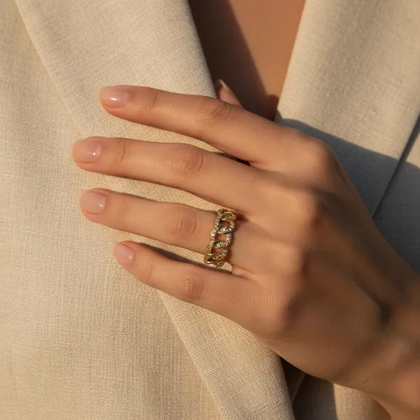 Glimmering_Gold_Cuban_Ring