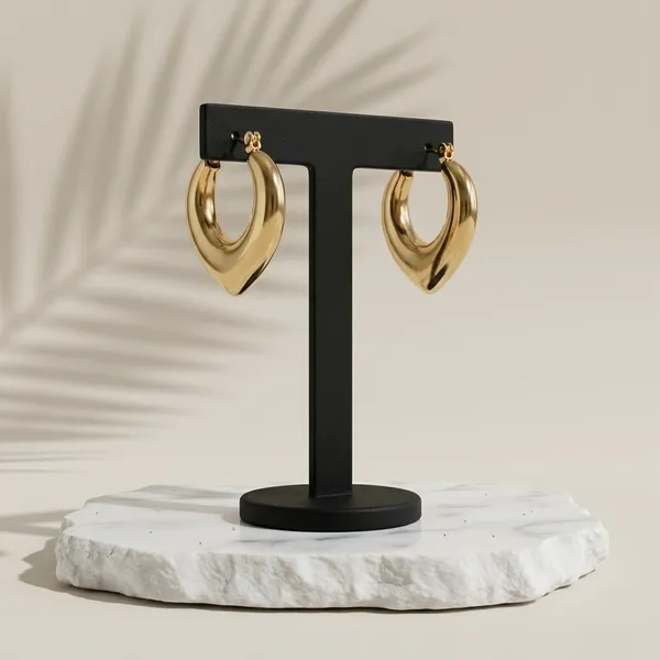 Gold_Tapered_V_Shape_Hoop_Earrings