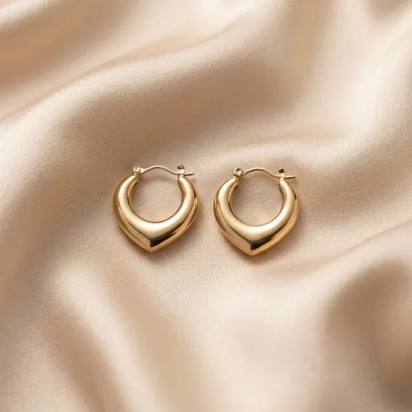 Gold_Tapered_V_Shape_Hoop_Earrings