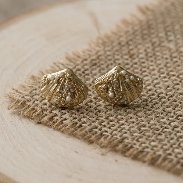 Golden_Ocean_Pearl_Earrings