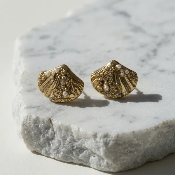Golden_Ocean_Pearl_Earrings