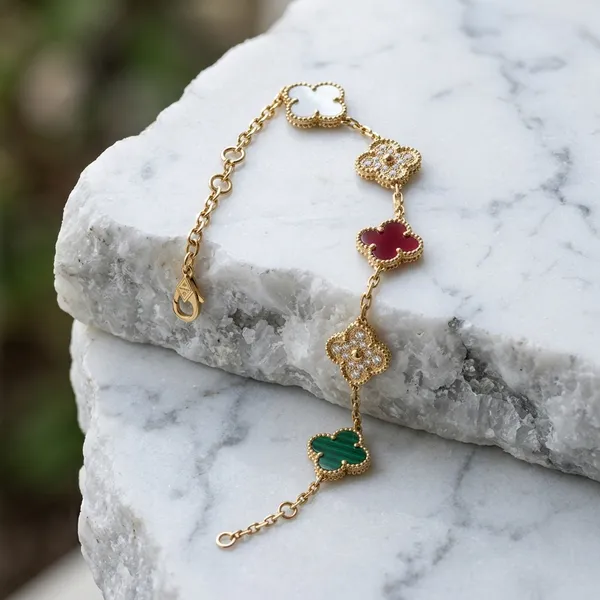 Vibrant_Multi-Gemstone_Clover_Charm_Bracelet