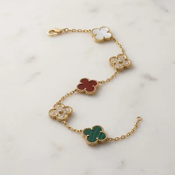 Vibrant_Multi-Gemstone_Clover_Charm_Bracelet