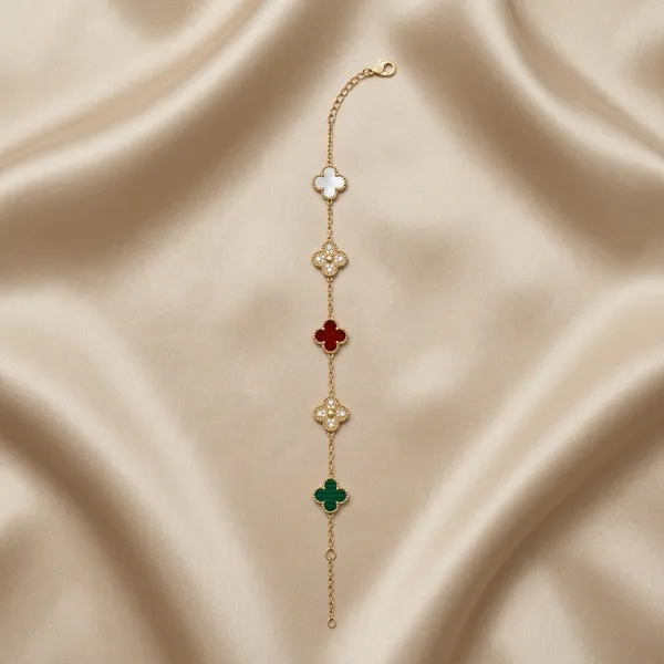 Vibrant_Multi-Gemstone_Clover_Charm_Bracelet