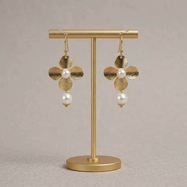 Elegant_Golden_Pearl_Flower_Earrings