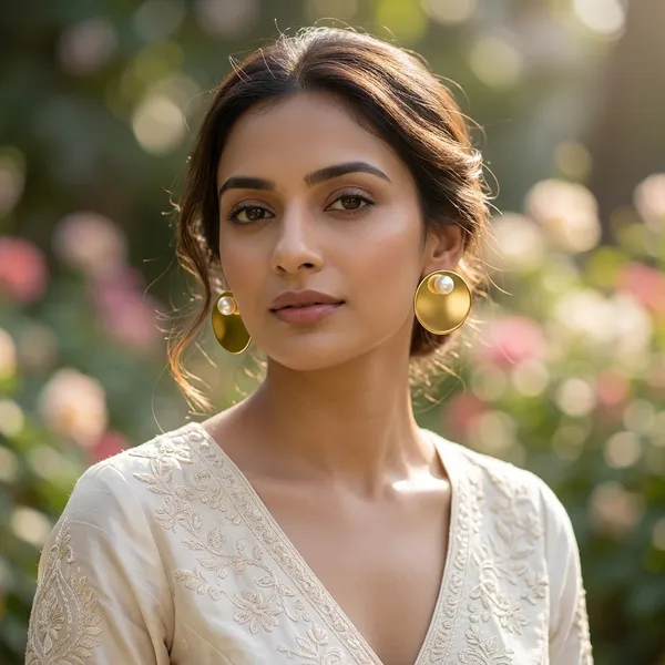 Luxe_Golden_Disc_Pearl_Earrings_Hoops