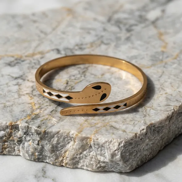 Gold_Plated_Bracelet_Snake_Motif_Bracelet