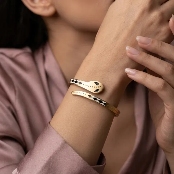 Gold_Plated_Bracelet_Snake_Motif_Bracelet