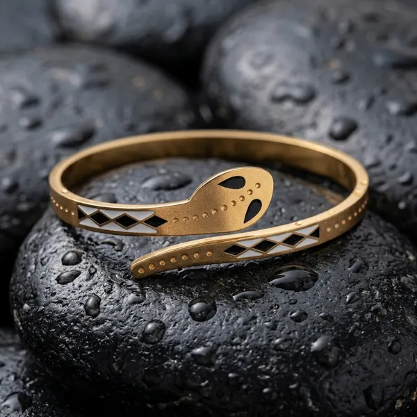 Gold_Plated_Bracelet_Snake_Motif_Bracelet