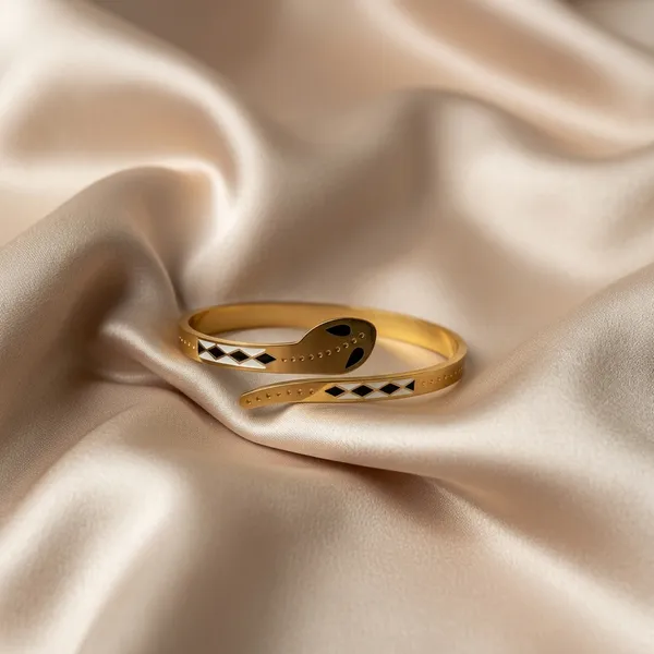Gold_Plated_Bracelet_Snake_Motif_Bracelet