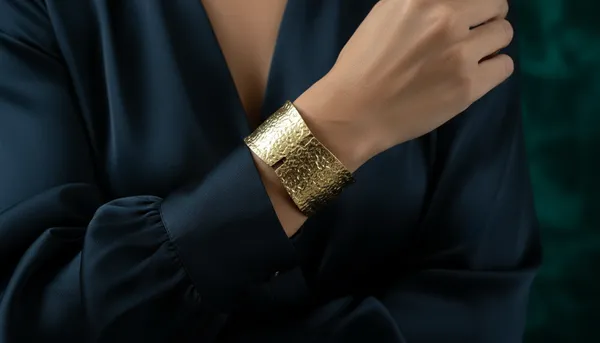 Gold_Hammered_Cuff_Bracelet