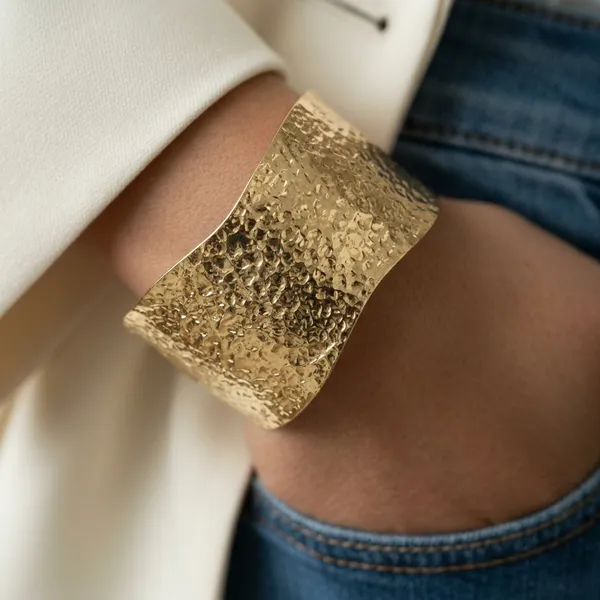 Gold_Hammered_Cuff_Bracelet