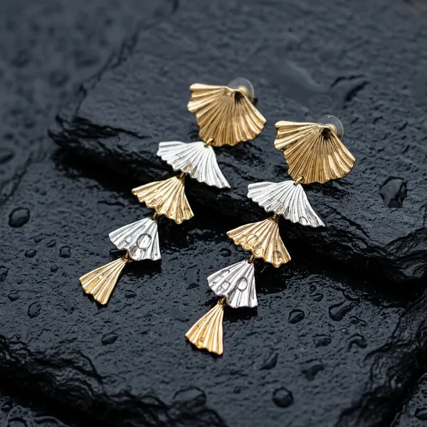 Two-Tone_Cascading_Fan_Earrings