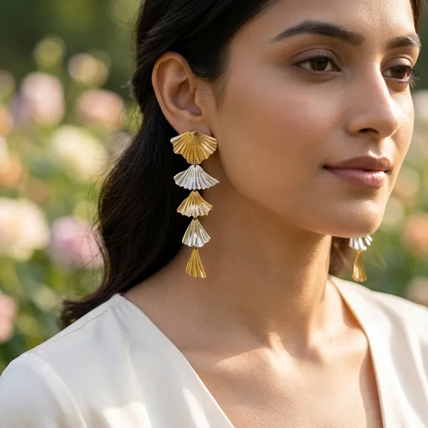 Two-Tone_Cascading_Fan_Earrings