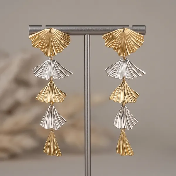 Two-Tone_Cascading_Fan_Earrings