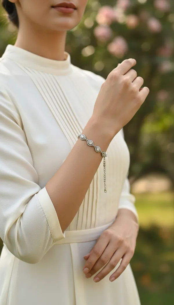 Elegant_Silver-Toned_Marquise_Crystal_Linked_Bracelet