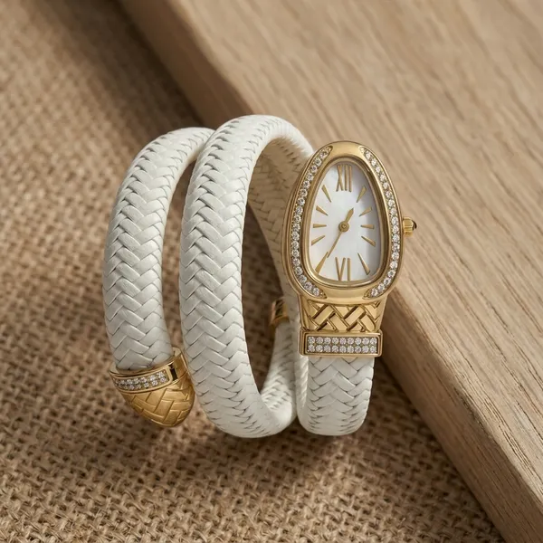 Luxury_White_Braided_Leather_Wrap_Watch_Bracelet_For_Women_|_Gold_Crystal_Oval_Dial_Fashion_Wristwatch