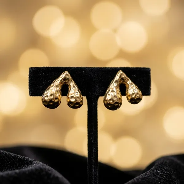 Artisanal_Hammered_Gold_Organic_Earrings
