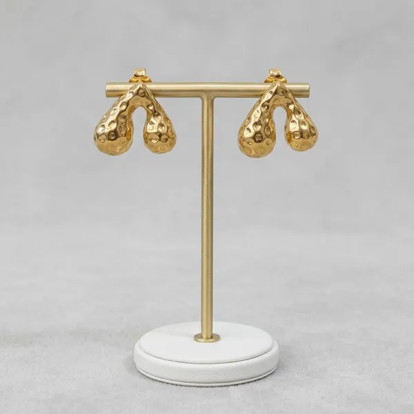 Artisanal_Hammered_Gold_Organic_Earrings
