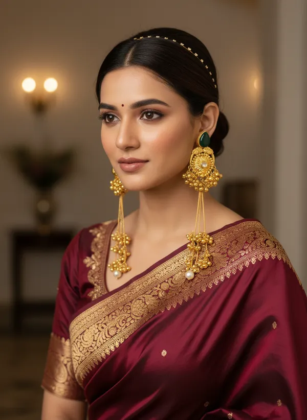 Kashmiri_Earrings_Gold-Plated_Earring_Traditional_Long_Drop