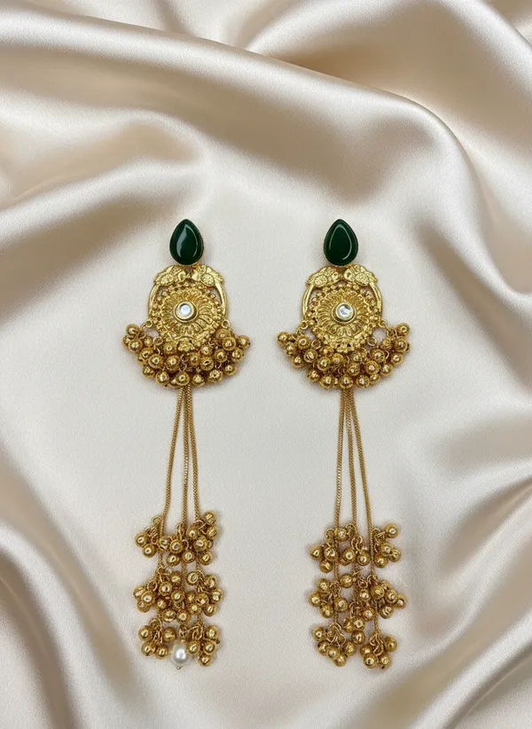 Kashmiri_Earrings_Gold-Plated_Earring_Traditional_Long_Drop