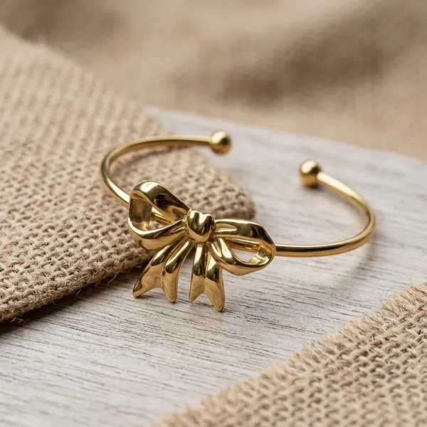 Elegant_Golden_Bow_Bracelet