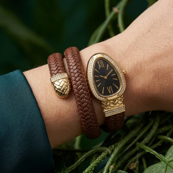 Luxe_Gold_Tone_Crystal_Teardrop_Wrap_Watch