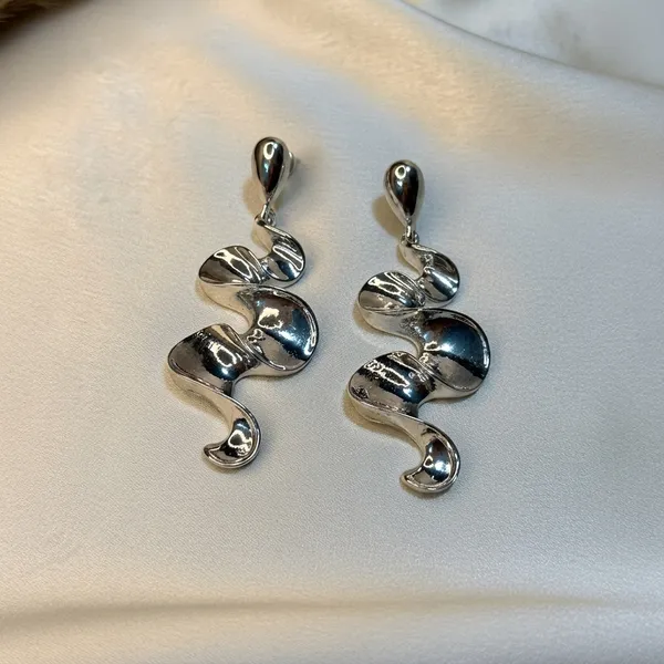 Sculptural_Molten_Silver_Earrings