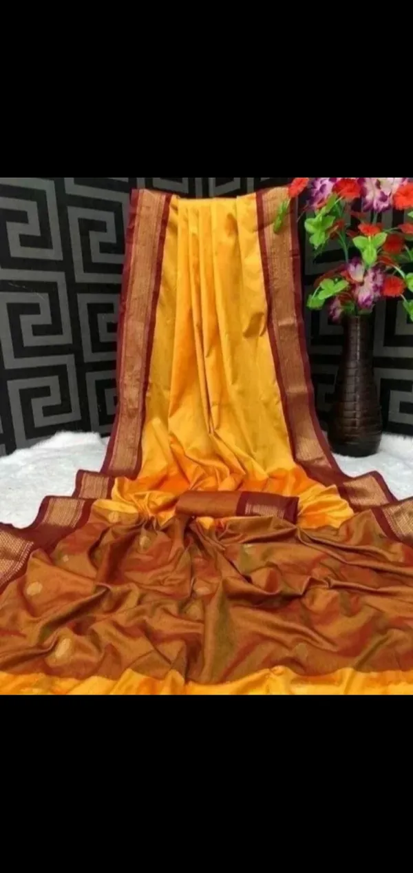 Yellow_Orange_Woven_Traditional_Saree_for_Women