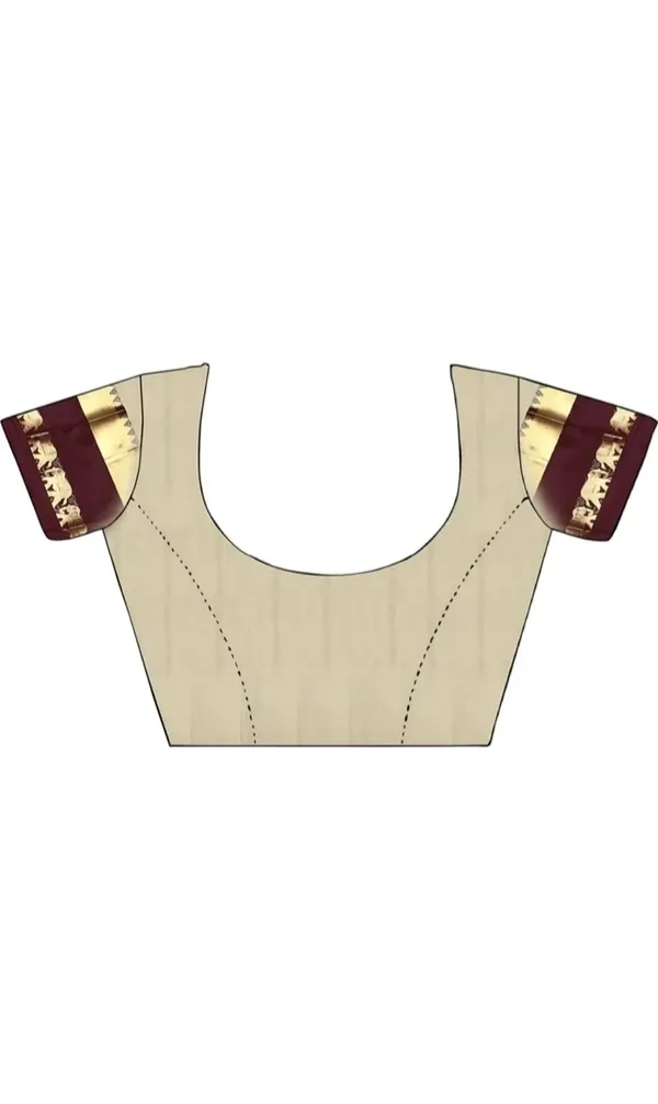 Maroon_Beige_Woven_Traditional_Saree_For_Women