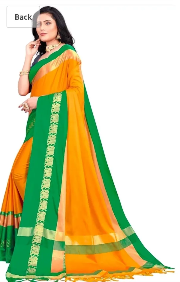 Orange_Green_Traditional_Motif_Saree_for_Women