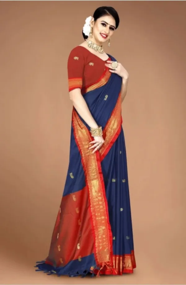 Navy_Blue_Traditional_Saree_For_Women