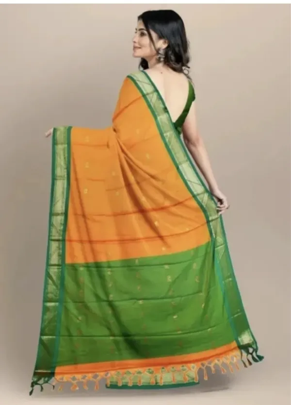 Orange_Green_Ethnic_Saree_for_Women