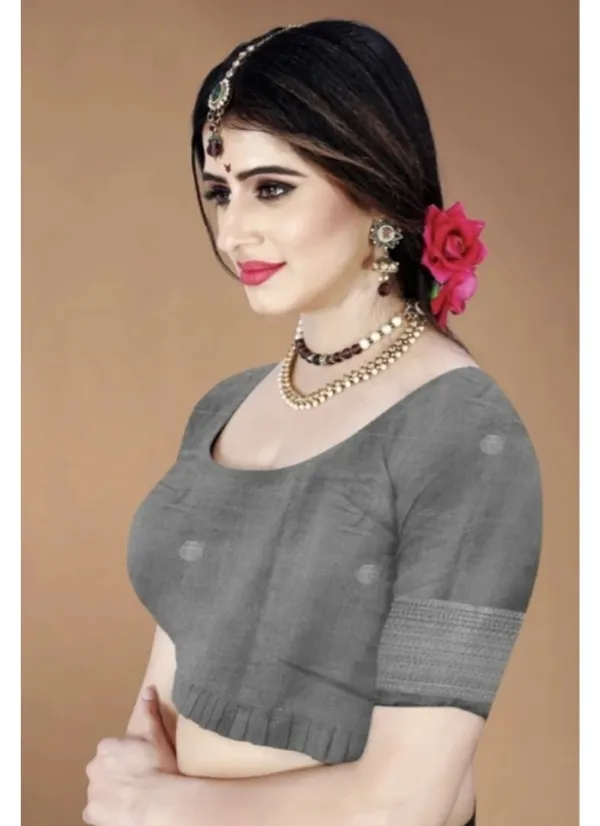 Black_Printed_Saree_With_Silver_Border_for_Women