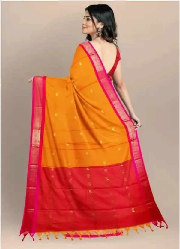 Orange_Woven_Traditional_Saree_For_Women