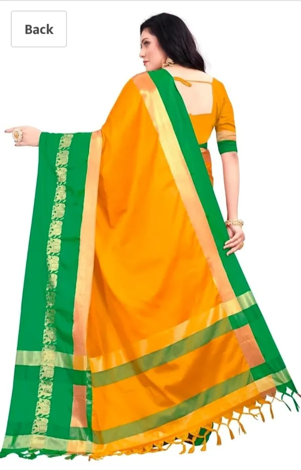 Orange_Green_Traditional_Motif_Saree_for_Women