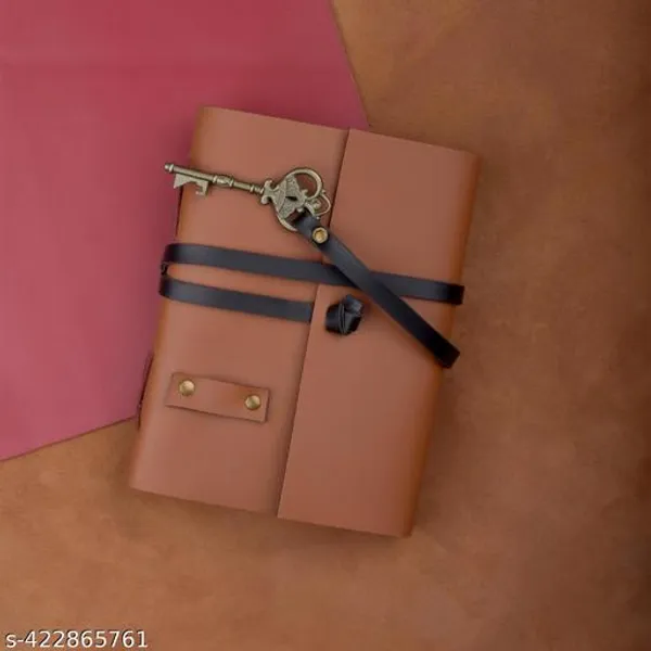Leather_Handmade_Antique_Key_Lock_Diary_A6_Diary_Unruled_200_Pages