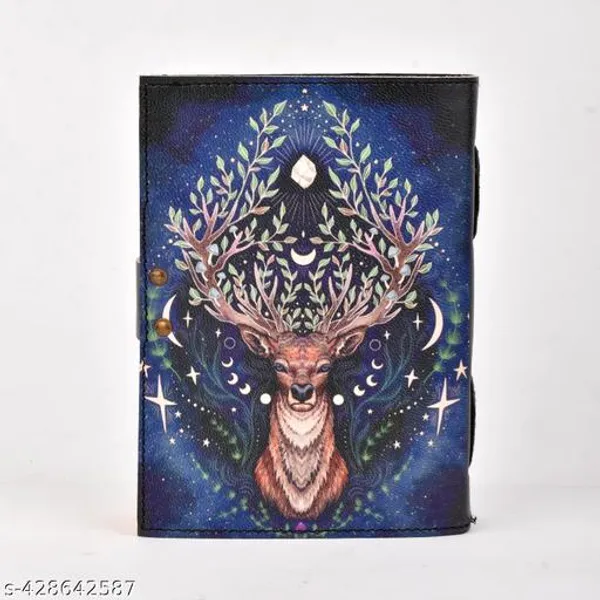 Trendy_Design_Deer_Printed_Leather_Notebook_Diaries_For_All_Boys_And_Girls