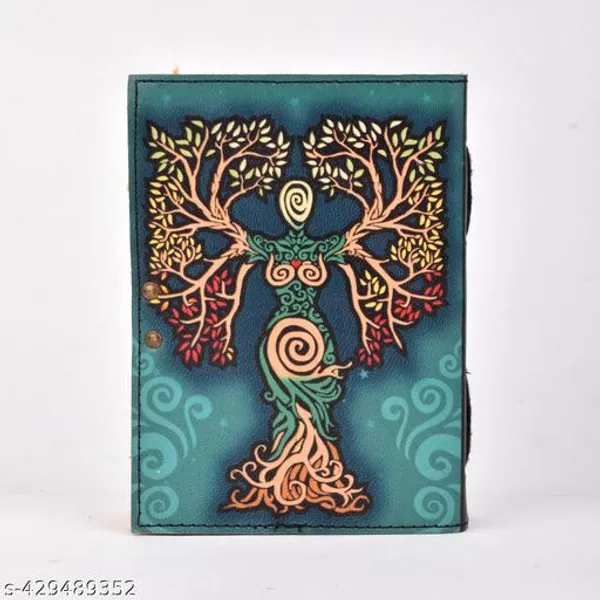 Trendy_Unique_Leather_Mother_Earth_Printed_Diary_With_200_Unruled_Vintage_Paper_For_Office_And_Personal_Use_7X5_Inch
