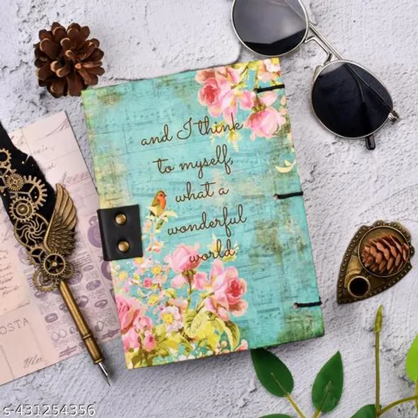 Wonderful_World_Diary_In_Euro_Binding_With_100_Recycled_Handmade_Paper_7X5_Inch_200_Pages