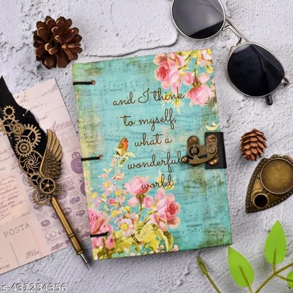 Wonderful_World_Diary_In_Euro_Binding_With_100_Recycled_Handmade_Paper_7X5_Inch_200_Pages
