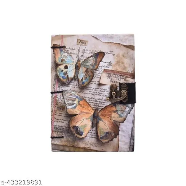 Handcrafted_Vintage_Butterfly_Notebook_Printed_Diaree_7X5_Inch_200_Pages