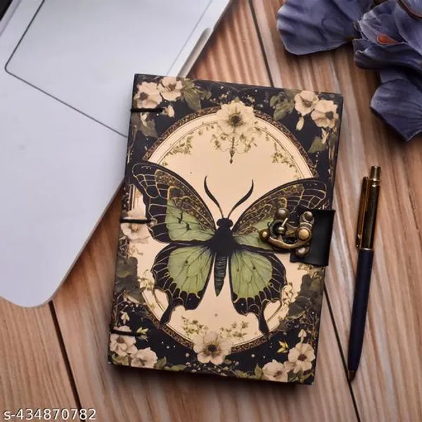 Leather_Handmade_Antique_Butterflys_Diaree_200_Pages_Diary_Notebook_Diaree