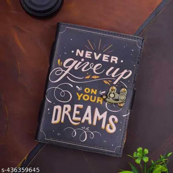 Sale_Price_Live_Leather_Printed_Never_Give_Up_Dairee_For_Boys_And_Gilrs_Notebook_Diaree