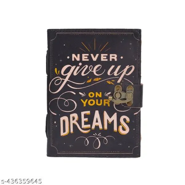 Sale_Price_Live_Leather_Printed_Never_Give_Up_Dairee_For_Boys_And_Gilrs_Notebook_Diaree