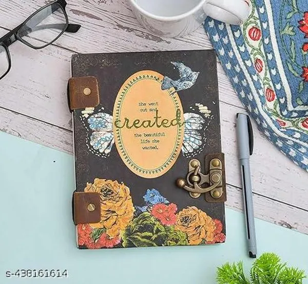 Trendy_Print_Printed_Cardboard_Diary_Notebook_With_Lock_Clasp_For_Gift_Office_Use_5_7_Inch_200_Pages_A5_Diary_Unruled_200_Pages