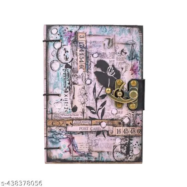 Post_Card_Printed_Diary_Notebook_With_Lock_Clasp_For_Gift_Leather_Printed_Notebook_Diaree_Office_Use_5_7_Inch_200_Pages_A5_Diary_Unruled_200_Pages